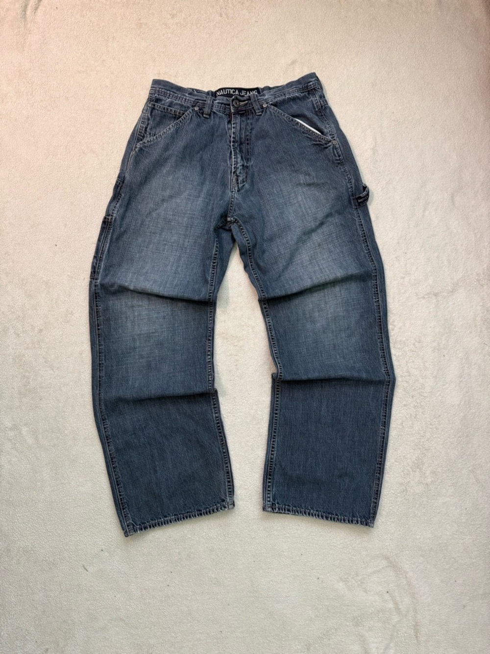 Nautica Relaxed Fit Carpenter Jeans in Dark Blue